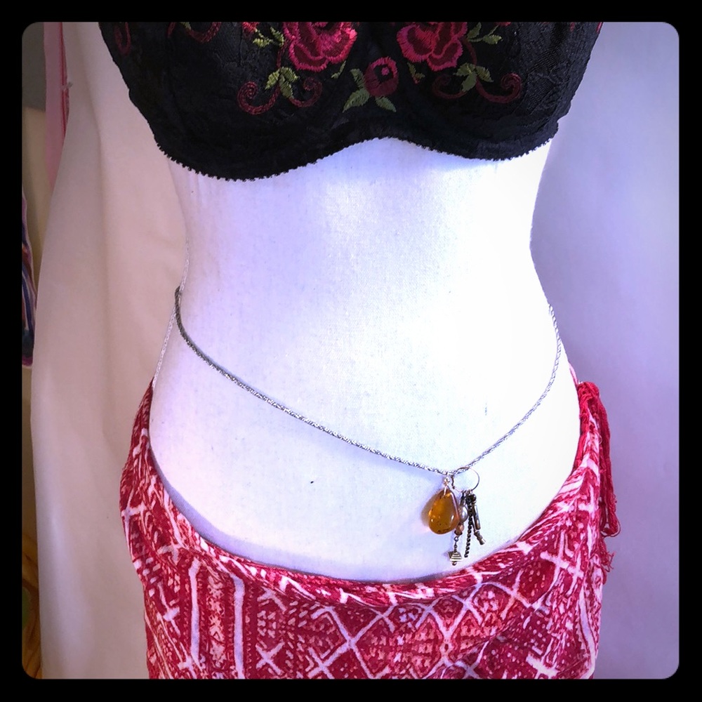 “Amber” Necklace, belt, or belly Chain
